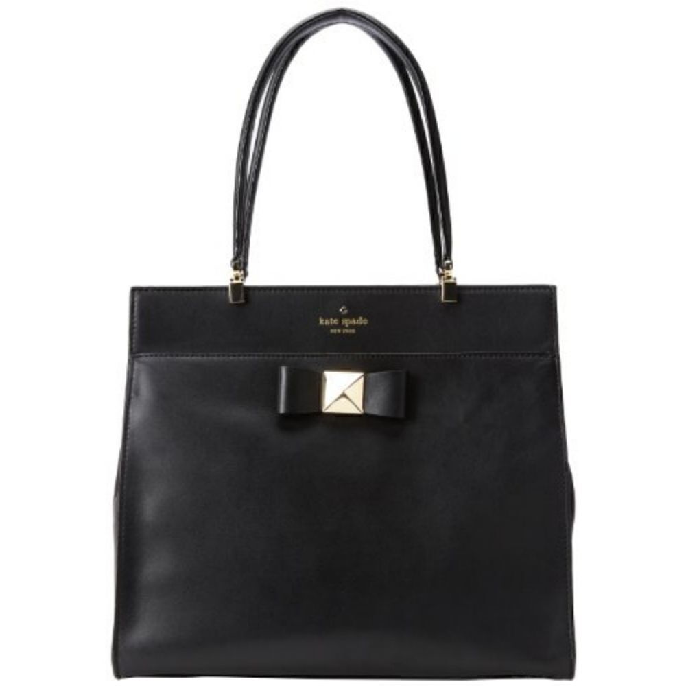 Kate Spade Bow Fulton Terrace Large Black Shoulder